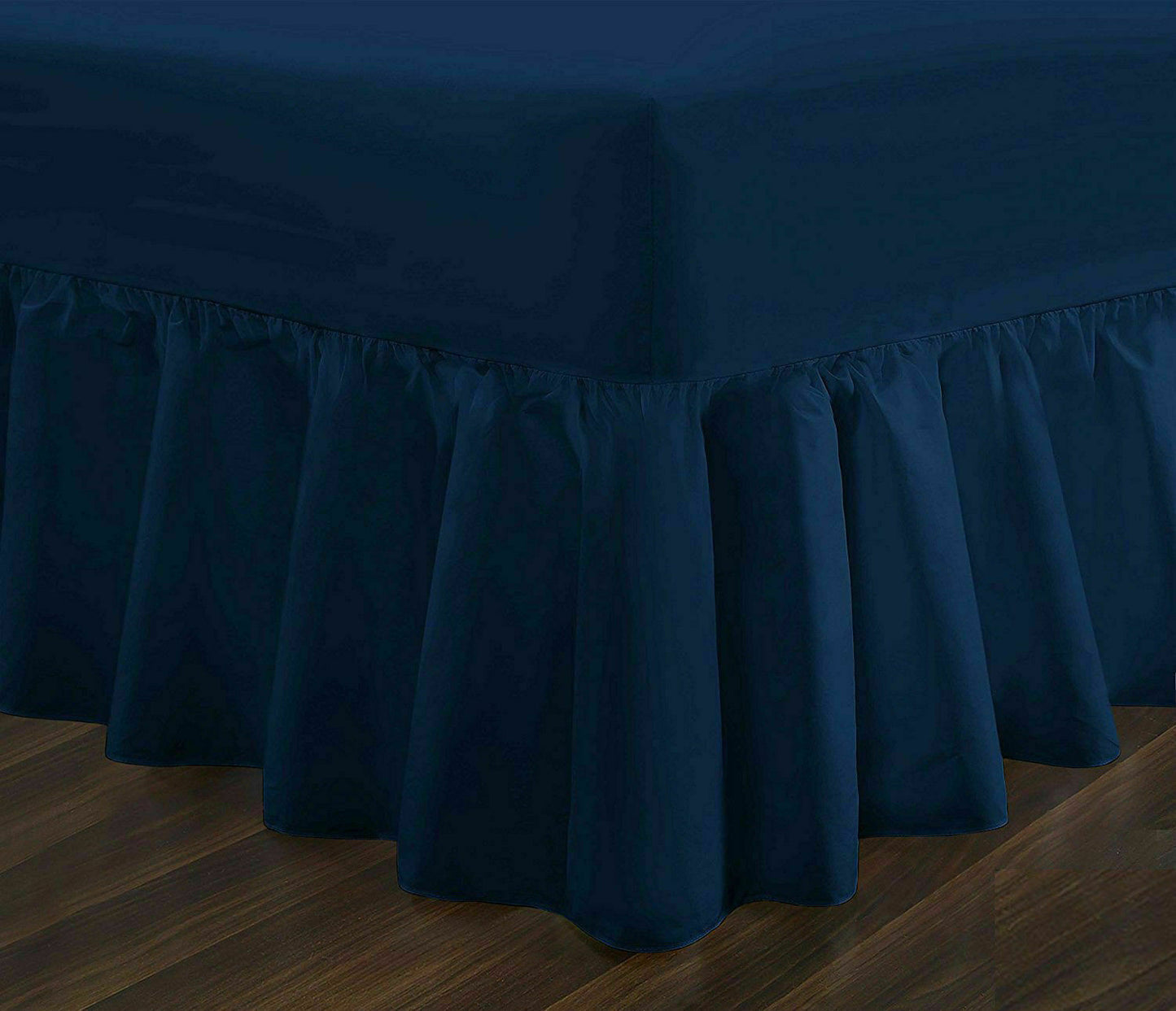 Plain Dyed Fitted Valance Sheet Poly-Cotton Bed Sheet - Various Colours